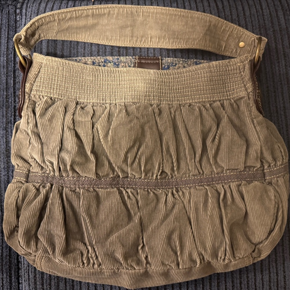 Old Navy Corduroy Grey Hobo Bag